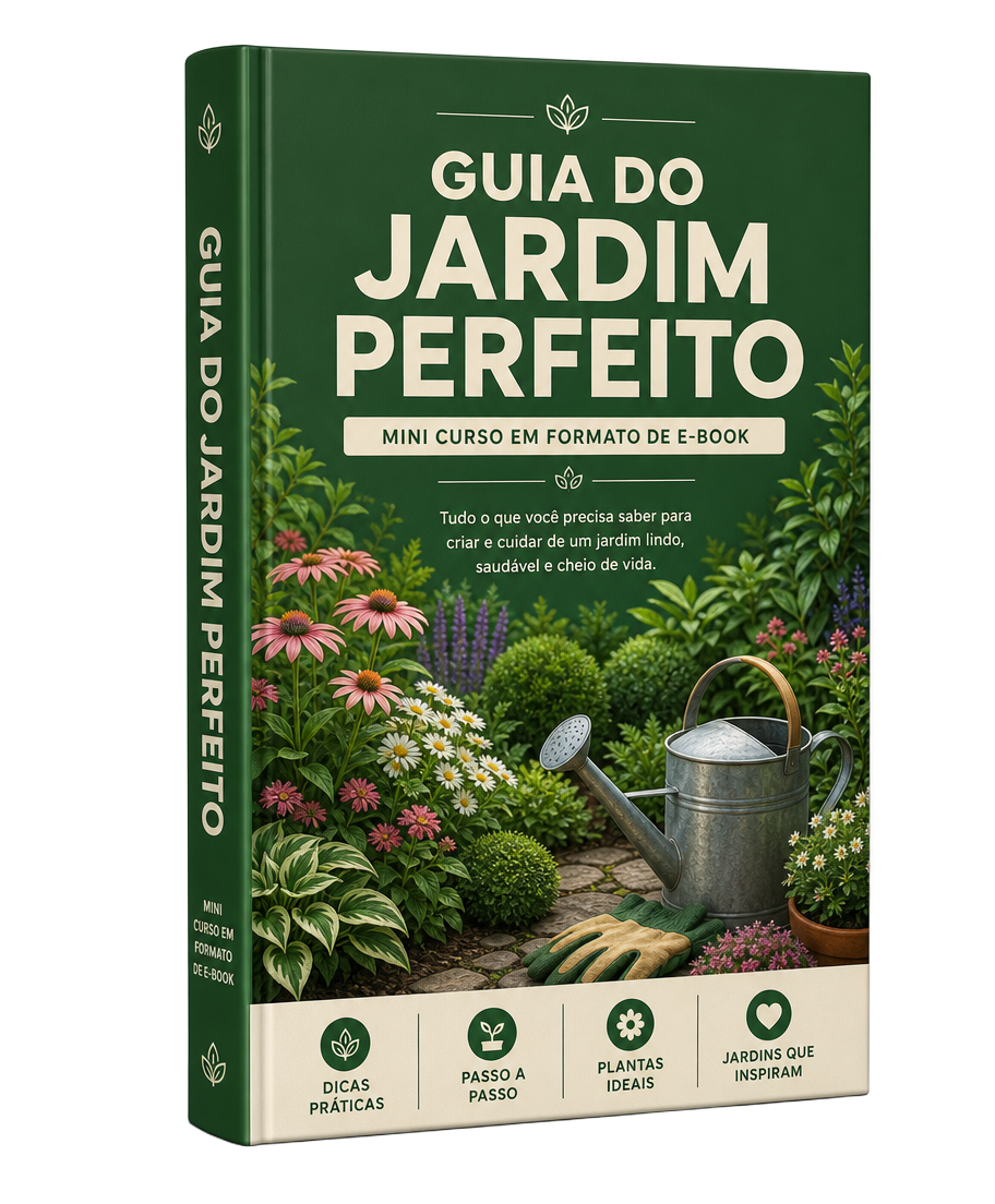 Mockup do Mini Curso — Guia do Jardim Perfeito