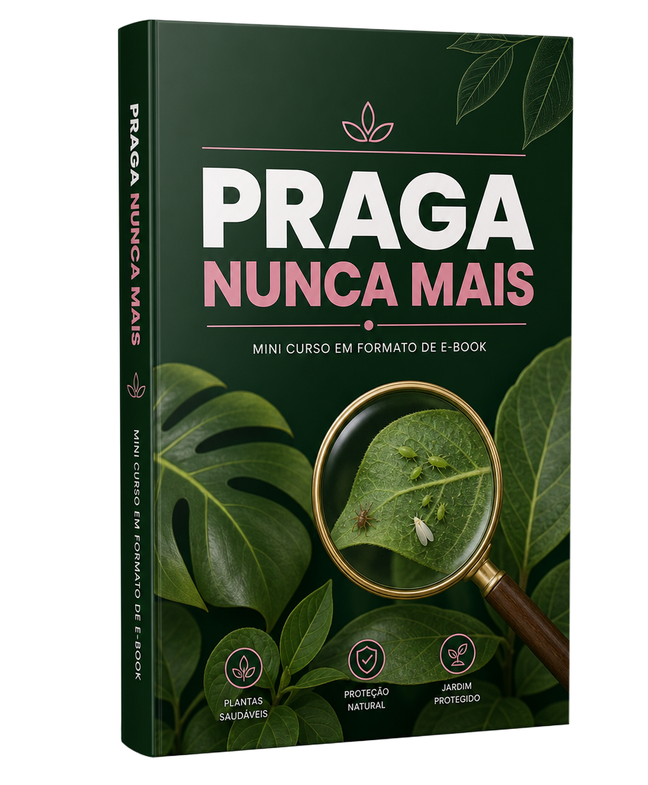 Mockup do Mini Curso — Praga Nunca Mais